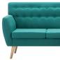 Preview: Sofa L-Form Stoff 171,5x138x81,5 cm Grün