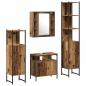 Preview: Badezimmermöbel Set mit Regal 4 pcs Altholz 33 x 33 x 185.5 cm