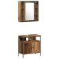 Preview: Badezimmermöbel Set mit Regal 4 pcs Altholz 33 x 33 x 185.5 cm
