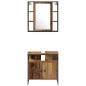 Preview: Badezimmermöbel Set mit Regal 4 pcs Altholz 33 x 33 x 185.5 cm