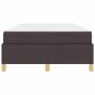 Preview: Boxspringbett Dunkelbraun und Weiß 120 x 190 cm Stoff