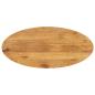Preview: ARDEBO.de - Tischplatte 120x50x3,8 cm Oval Massivholz Mango