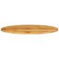 Preview: Tischplatte 120x50x3,8 cm Oval Massivholz Mango