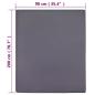 Preview: Spannbettlaken Jersey Anthrazit 90x200 cm Baumwolle