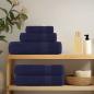 Preview: Waschhandtücher 4-tlg. FROGN Marineblau 30x30 cm 100% Baumwolle