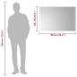 Preview: LED-Badspiegel 90x60 cm