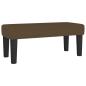 Preview: Boxspringbett mit Matratze Dunkelbraun 120x190 cm Stoff