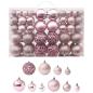 Preview: 100-tlg. Weihnachtskugel-Set Rosa