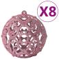 Preview: 100-tlg. Weihnachtskugel-Set Rosa