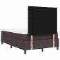 Preview: Boxspringbett mit Matratze Dunkelbraun 120 x 190 cm Stoff