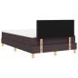 Preview: Boxspringbett mit Matratze Dunkelbraun 120 x 190 cm Stoff