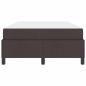 Preview: Boxspringbett Braun 120 x 190 cm Stoff und Holzwerkstoff