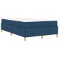 Preview: Boxspringbett mit Matratze Blau 120 x 190 cm Stoff