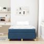 Preview: Boxspringbett mit Matratze Blau 120 x 190 cm Stoff