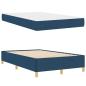 Preview: Boxspringbett mit Matratze Blau 120 x 190 cm Stoff