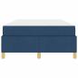 Preview: Boxspringbett mit Matratze Blau 120 x 190 cm Stoff