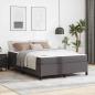 Preview: ARDEBO.de - Bettgestell mit Matratze Grau 160 x 200 cm Kunstleder
