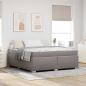 Preview: ARDEBO.de - Bettgestell Taupe 180 x 200 cm Stoff