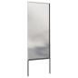 Preview: ARDEBO.de - Garten Sichtschutz-Leinwand Silber 50 x 140 cm Edelstahl