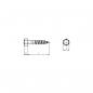 Preview: Joseph Dresselhaus 000800152850 Sechskant Holzschraube, verzinkt, 8x50mm