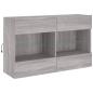 Preview: TV-Wandschrank mit LED-Leuchten Grau Sonoma 98,5x30x60,5 cm
