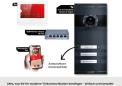 Preview: Metzler VDM10 2.0 Video Türsprechanlage Komplettset, mit HD-Kamera für 3 Familienhaus, mit austauschbarem Namensschild, LAN/POE, App, Anthrazit, V2A Edelstahl (VDM10-NEO-SET-POE-3T-AN)