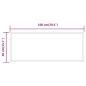 Preview: LED-Badspiegel 100x40 cm