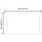 Preview: LED-Badspiegel 40x70 cm