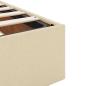 Preview: Bettgestell mit Speicher Creme 160 x 200 cm Stoff