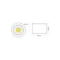Preview: Nobile 1856676923 Aufbau LED-Downlight, A5068, 9,5W, 38°, dimmbar, warmweiß, nickel-gebürstet