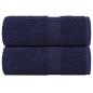 Preview: ARDEBO.de - Gästetücher 2 Stk. Marineblau 30x50 cm 360 g/m² 100% Baumwolle
