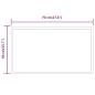Preview: LED-Badspiegel 70x40 cm