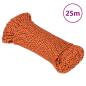 Preview: ARDEBO.de - Bootsseil Orange 4 mm 25 m Polypropylen