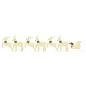 Preview: LED Rentiere 7 pcs Gold Stoff