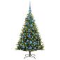 Preview: Künstlicher geflammter Weihnachtsbaum 150 LEDs Grün 120 cm