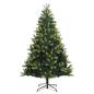 Preview: Künstlicher geflammter Weihnachtsbaum 150 LEDs Grün 120 cm