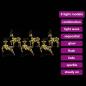 Preview: LED Rentiere 6 Stk. Gold 44 x 18 x 65,5 cm PET 180 LEDs