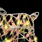 Preview: LED Rentiere mit 180 LEDs 6 pcs Mehrfarbig 64 x 42 x 15 cm PET