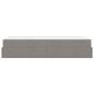 Preview: Bettgestell mit Matratze Taupe 100 x 200 cm Stoff