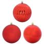 Preview: Weihnachtskugel-Set 9 pcs Rot