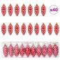 Preview: Weihnachtsbaumdekoration 40 pcs Rot