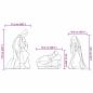 Preview: Beleuchtete Krippenszene Mehrfarbig 112 x 71,5 cm PVC