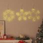 Preview: Weihnachts-Schneeflocke mit 252 LEDs Warmes Weiß 45 x 38 cm PVC