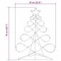 Preview: Lichterbaum in Weihnachtsbaumform Mehrfarbig 80 x 56 cm PVC