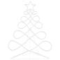 Preview: Lichterbaum in Weihnachtsbaumform Mehrfarbig 80 x 56 cm PVC