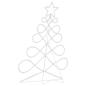 Preview: Lichterbaum in Weihnachtsbaumform Mehrfarbig 80 x 56 cm PVC