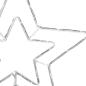 Preview: Weihnachtsstern Kalter Weiß 51.5 x 50 x 0.65 cm Eisen