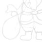 Preview: Santa Claus Licht Mehrfarbig 58.5 x 60 x 1.3 cm Eisen