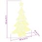 Preview: Weihnachtsbaum mit 100 LEDs Warmweiß 120 cm Acryl
