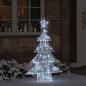 Preview: ARDEBO.de - Weihnachtsbaum mit 100 LEDs Kaltweiß 120 cm Acryl